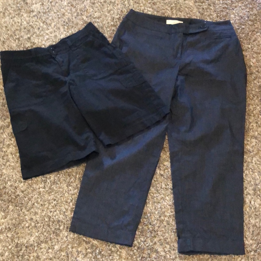 Loft Crop Pants and Lee Bermuda Shorts - Sz 10